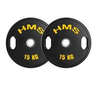 Rubber-coated weight disc HMS TOG15 Olimpijski 2x15 kg