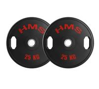 Rubber-coated weight disc HMS TOG25 Olimpijski 2x25 kg
