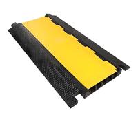 Rubber Cord Covers for Wires on Floor Cable Hider Cord Hider Cable Cover Floor Ramp Traffic Speed Bump Flip-Open Top Cover(49x6cm/19x2.4in)