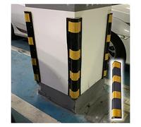 Rubber Corner Guard - Anti-Scratch Reflective Protection for Parking Garages and Workshops, Durable Wall and Floor Safety Solution