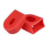 Rubber Crank Covers for Bikes Designed for Road and Fixed Crank Arms Offering Effective Protection from Wear and Damage (Red)
