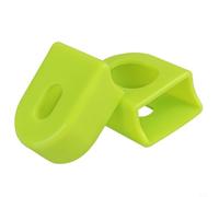 Rubber Crank Covers for Bikes Designed for Road and Fixed Crank Arms Offering Effective Protection from Wear and Damage (Green)