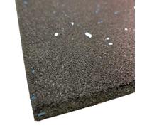 Rubber Crumb Gym Floor Tiles - 15mm - 1M X 1M - Blue Fleck - Heavy Duty Non Slip Rubber Mat