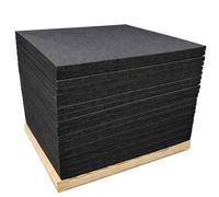 Rubber Crumb Gym Flooring Mats - Heavy Duty Commercial Grade Floor Tiles Matting 1M X 1M (15mm Thick, 30 Tiles)