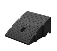 Rubber Curb Ramp, 13cm Height Heavy Duty Rubber Threshold Ramp Slope Motorcycle Pad for Driveway Loading Dock Sidewalk Car Truck (black)