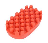 Rubber Curling Hair Brush, Washable Curling Twisted Hair Brush, Afro Braid Dreadlocks Comb, Twist Curl Comb Hair Styling Tool for Afro Curls, for Men Women Boys Girls Wave Curler (Red)