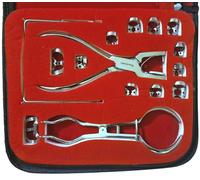 Rubber Dam Kit, Rubber Dam Perforator Puncher, Teeth Care Pliers Orthodontic Material, Dentist Lab Device, with Storage Bag, 1 Set