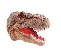 Rubber Dinno Glove - T Rex Puppet Toy, Realistic Head Toy | Flexible Dinosaur Hand Puppet for Boys and Girls, Creative Show Prop, Birthday Party Supply, Interactive Playtime Entertainment