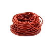 Rubber Discs Washers, 50Pcs 3.5mm Red Silicone O Ring OD 10~46mm Food Grade Waterproof Washer Rubber Insulate Round Shape Seal Gasket(OD 22mm ID 15mm)