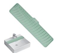 Rubber Dish Drying Mat - Silicone Built in Drain Lip, Nonslip Kitchen Faucet Mat | Unique Grill Design Kitchen Sink Splash Guard, Open Type Draining Mat Around Tap for Bathroom Kitchen Bars