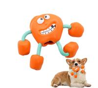 Rubber Dog Toys,Tough Squeaky Rubber Dog Toys - Funny Dog Toys for Aggressive Chewers, Super Chewer Dog Toys for Teeth Cleaning and Gum Massage
