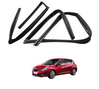Rubber Door Glass Run Channel for Nissan Tiida Hatchback 2011-2018 OE: 80330-3DN0A 80331/82331/82330-3DA0A, Car Window Weather Stripping Dustproof Flexible Edge Protector Trim, Front Right