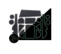 Rubber Door Groove Mat For Toyota RAV4 XA40 2013 2014 2015 2016 2017 2018 Cup Holder Cushion Gate Slot Coaster Dust-proof Sticker Pad CFCKHPTHAZ(4)