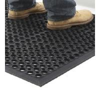 Rubber Door Mat Heavy Duty - 1.5m x 0.9m - Wheelchair Friendly Ramp Mat