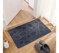 Rubber Door Mat Heavy Duty Non-Slip & Durable Floor Mat, Anti-Fatigue, Soft Cushioning for Indoor & Outdoor Use (NAIROBI-FOOT, 40X60CM)