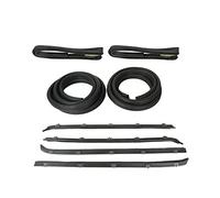 Rubber Door Seal Weatherstripping Kit Pair Set Compatible for 73-91 Che-vy G-mc Ta-Hoe Su-burban Yu-kon Pickup Truck (for Whole Set)