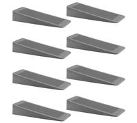 Rubber Door Stop 8 Pack, Door Stoppers for Floor, Door Stops Indoors, Door Wedge, Non-Slip Rubber Door Stopper, Door Wedges Indoors, Ideal for All Floor Types, Grey
