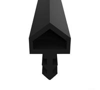 Rubber Door Stop Seal Tape 5m x 10mm for Door Frame For Window Noise Dust Wind Insulation Suitable for Multiple Door Styles and Sizes (Black)