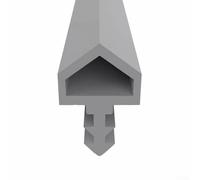 Rubber Door Stop Seal Tape 5m x 10mm for Door Frame For Window Noise Dust Wind Insulation Suitable for Multiple Door Styles and Sizes (Gray)