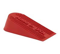 Rubber Door Stopper - Door Stop Wedge for Carpet, Tile, or Concrete Floor, Large Door Stoppers for Bottom of Door - Heavy Duty Door Stoppers for Commercial & Home Use - 6 x 2.75 x 2.25 Inches, Red