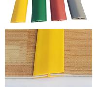 Rubber Door Threshold Strip, Flexible Anti-Slip Gap Cover for Carpet to Vinyl Doorways, Edging Trim for Home Office School Use