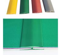 Rubber Door Threshold Strip, Flexible Anti-Slip Gap Cover for Carpet to Vinyl Doorways, Edging Trim for Home Office School