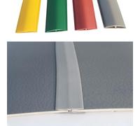 Rubber Door Threshold Strip, Flexible Anti-Slip Gap Cover for Carpet to Vinyl Floor Transitions, Edging Trim for Home Office School Doorways