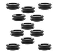 Rubber Downstem Grommet Seal - Universal Bong Water Pipe Downpipe Ring, Flexible Tight-Fit Eyelet for Glass & Plastic Pipes (10pcs)