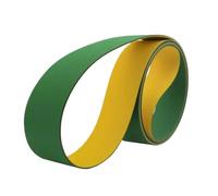 Rubber Drive Belt 1PC High Speed Transmission Belt Wear-resistant Conveyor Belt Yellow-Green Nylon Sheet Base Band Machinery(950x30x3mm)