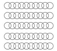 Rubber Drive Belts 0.7mm for Cassette Players Tape Recorders Turntables 50PCS