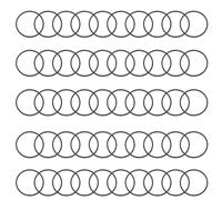 Rubber Drive Belts 0.7mm for Cassette Players Tape Recorders Turntables 50PCS