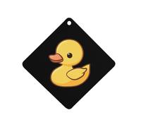 Rubber Duck 1Pcs Car Air Freshener Automotive Aromatherapy Tablets Hanging Scented Cards for Room Bathroom Rhombus