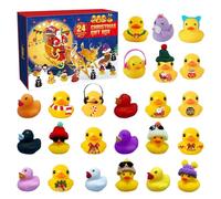 Rubber Duck 2024, Bath Rubber Ducks, Christmas Rubber Ducks, Rubber Ducks 2024 With 24 Rubber Ducks, Christmas Countdown Calendar for Kids and Adults