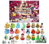 Rubber Duck Advent, 24-Day Christmas Set, 12.2x9.06in Stocking Stuffer Toys, Authentic Bath Fun, Bright Colorful Design for Kids, Boys, Girls, Bathroom, Travel, Holiday, Home