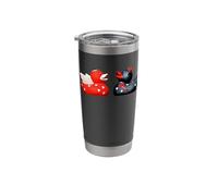 Rubber Duck, Angel & Devil, Love, Hearts, Opposites Attract Stainless Steel Insulated Tumbler