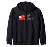 Rubber Duck, Angel & Devil, Love, Hearts, Opposites Attract Zip Hoodie