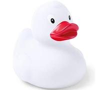 Rubber Duck Bath Toys, Floating Mini Ducks for Baby & Kids Bath Time, Colourful Water Play Toys for Pool, Beach, Party Favours & Gifts, BPA-Free PVC (White)