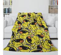 Rubber Duck Cozy Blanket - The Memorable Blanket for Kid Bought By Parent/GrandParent - Birthday Gift for Son Daughter Grandson Granddaughter Friend 40x50inch(100x130cm)