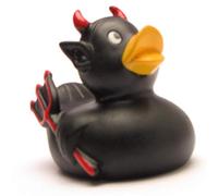 Rubber Duck Devil black | Bathduck | Duckshop | L: 8 cm