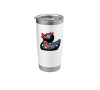 Rubber Duck, Devil, Black & Red, Hearts Stainless Steel Insulated Tumbler