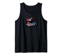 Rubber Duck, Devil, Black & Red, Hearts Tank Top