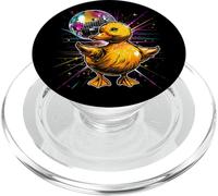 Rubber Duck Disco Dancing Disco Ball Music Rubber Duckie PopSockets PopGrip for MagSafe