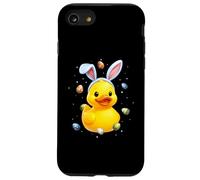 Rubber Duck Duckie Ducky Rabbit Eggs Bunny Ears Cute Spring Case for iPhone SE (2020) / 7/8