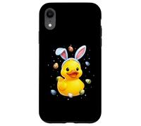Rubber Duck Duckie Ducky Rabbit Eggs Bunny Ears Cute Spring Case for iPhone XR