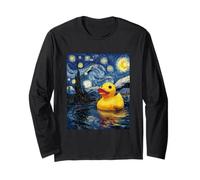 Rubber Duck Duckie Ducky Van Gogh Style Starry Night Funny Long Sleeve T-Shirt