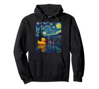 Rubber Duck Duckie Ducky Van Gogh Style Starry Night Funny Pullover Hoodie
