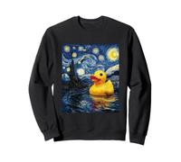 Rubber Duck Duckie Ducky Van Gogh Style Starry Night Funny Sweatshirt