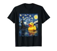 Rubber Duck Duckie Ducky Van Gogh Style Starry Night Funny T-Shirt