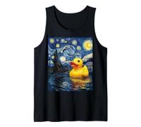 Rubber Duck Duckie Ducky Van Gogh Style Starry Night Funny Tank Top