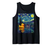 Rubber Duck Duckie Ducky Van Gogh Style Starry Night Funny Tank Top